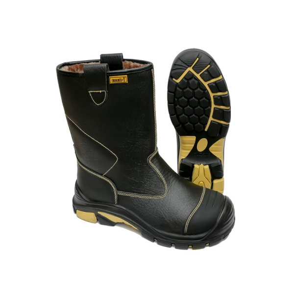 Сапоги HALLEY WINTER GDS108W, кожа, иск.мех, ПУ/ПУ, черный, Talis